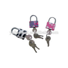 Arc pin type color iron padlock